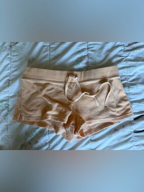 Juicy couture low rise Terry Cloth Shorts with Drawstring
